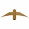 Ekena Millwork Bellingham Rough Sawn Timber Gable Bracket, Western Red Cedar, 36"W x 10"H x 4"D x 4"F, 7/12 Pitch GBW036X10X0404BEL00RWR - alternate 1